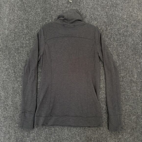 Under Armour Featherweight Slouchy Hoodie Women's Medium Gray Funnel Neck Pocket - Picture 3 of 9